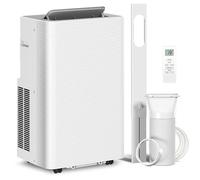 Climatiseur mobile - HOMCOM - 12000BTU - refroidissement, déshumidificateur, ventilateur, mode nuit - ABS - 43,5x35x69,5cm - blanc