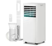 HOMCOM Climatiseur mobile 7000 BTU, climatiseur portable 4 en 1, refroidissement, déshumidificateur, ventilateur, mode nuit