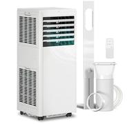 HOMCOM Climatiseur mobile 7000BTU 780W, climatiseur portable 4 en 1, refroidissement, déshumidificateur 36 L/jour, ventilateur, mode nuit, télécommande, minuteur 24H, 2 Vitesses, pour 30 m², classe A