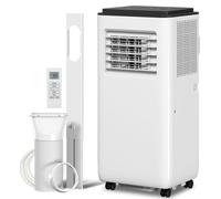 HOMCOM Climatiseur mobile 9000BTU 2,6kW 5 en 1 refroidissement, déshumidificateur, ventilateur, auto, mode nuit, 2 vitesses