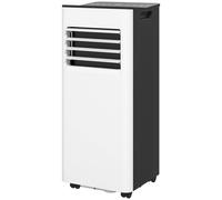 HOMCOM Climatiseur Portable 3 en 1 9000 BTU avec Télécommande Écran LED Minuterie 2 Vitesses pour 28m² Blanc