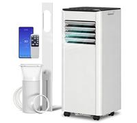 HOMCOM Climatiseur Portable 7000 BTU : Refroidissement, Déshumidificateur, Ventilateur, Mode nuit.