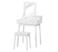 HOMCOM - coiffeuse - Bois - 60x50x86cm - Blanc