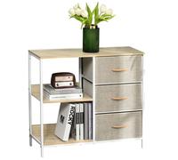 HOMCOM - Commode - MDF - 80x29x71cm - Beige