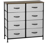 HOMCOM - Commode - MDF - 80x30x81.5cm - Gris