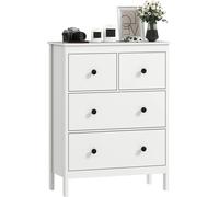 HOMCOM-Commode-Panneau de particules-74L x 35B x 97H cm-Blanc