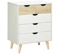 HOMCOM - Commode - Panneaux de particules - 60x40x77.5cm - Blanc