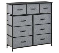 HOMCOM - Commode - Polyester - 100x30x100cm - Gris