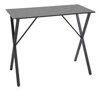 HOMCOM Comptoir de Bar Industriel Moderne, 120x60x102 cm, Noir