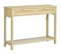 HOMCOM - console - Bois - 100x30x76cm - Bois naturel