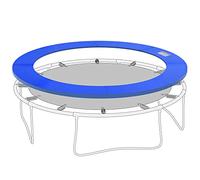 HOMCOM Coussin de Protection pour Trampoline de Remplacement Ø 244 cm bâche à Ressorts pour Trampoline résistant aux Rayons UV, Anti déchirure Bleu