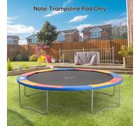 HOMCOM Coussin de protection pour trampoline de remplacement Ø 366 cm résistant aux rayons UV, anti déchirure rouge