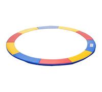 HOMCOM Coussin de Protection pour Trampoline de Remplacement Ø 244 cm bâche à Ressorts pour Trampoline résistant aux Rayons UV, Anti déchirure Bleu