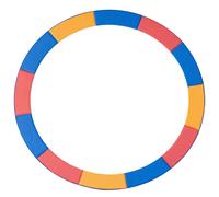 HOMCOM Coussin de protection pour trampoline de remplacement Ø 366 cm résistant aux rayons UV, anti déchirure rouge