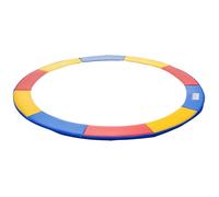 HOMCOM - Coussin de protection pour trampoline de remplacement - PVC - 244x244x0.04cm - multicolore