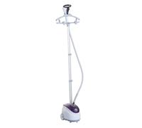 HomCom Défroisseur vapeur vertical – 1,8 L 1800 W 30 g/min tige télescopique – blanc/violet