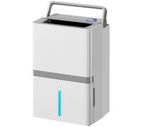 HOMCOM Déshumidificateur 35 L/jour pour 40-90 m² Indicateur d'humidité Réservoir 5,5 L Drainage continu Minuteur 24 h