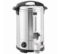 HOMCOM Distributeur d'Eau Chaude en Inox 8L 1500 W, 30-110 °C, Maintien | Distributeur de Boisson Chaude, 9 Niveaux de Température, Arrêt Automatique, Protection à Sec, pour Vin Chaud, Café, Thé
