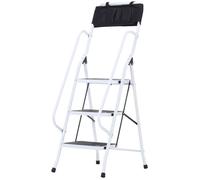 HOMCOM - echelle - Acier - 51x66x131cm - Blanc