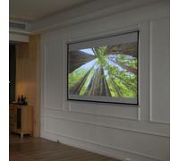 HOMCOM Écran de Projection 203 x 152 cm 100 Pouces 4:3/16:9 Écran de Projection Manuelle pour Home Cinéma