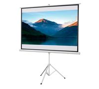 HOMCOM Écran de projection avec trépied pliable 84 pouces 4K HD 4:3, écran vidéoprojecteur réglable en hauteur, idéal pour le home cinéma, les films en intérieur/à l'extérieur