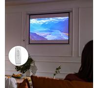 HOMCOM Ecran de projection motorisé home-cinéma format 4:3 84 pouces 171L x 128H cm blanc