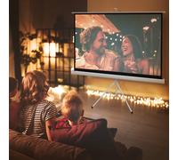 HOMCOM Écran de projection pour projecteur avec trépied 186 x 105 cm 84 pouces 16:9 HD 4K