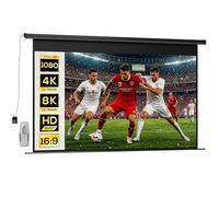 HOMCOM Écran Vidéoprojecteur 120 Pouces 16:9 4K HD Noir