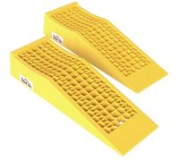 HomCom Rampes de chargement pour voiture Ensemble de 2 – 3T – 70×19,5×7,8 cm – PP Jaune