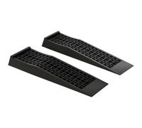HomCom Rampes de chargement – Ensemble de 2 rampes pour voiture/utilitaire 3T 70×19,5×7,8 cm PP Noir
