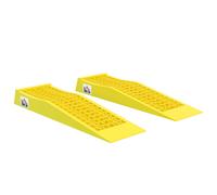 HomCom Rampes de chargement pour voiture Ensemble de 2 – 3T – 70×19,5×7,8 cm – PP Jaune