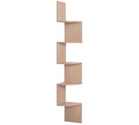HOMCOM - étagère d'angle - Bois - 20x20x126cm - Beige