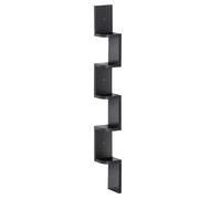 HOMCOM - Étagère d'angle - MDF - 12x12x120 - Noir