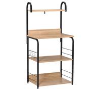 HOMCOM - Étagère de cuisine - Panneaux de particules classe E1 - 60x40x125cm - Bois naturel