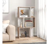 HOMCOM Étagère de Design Bibliothèque Moderne en Bois 3 Étagères 60 × 24 × 111,4cm