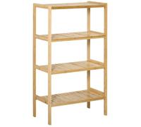 HOMCOM - Étagère de rangement - Bois de bambou - 62x33x112cm - Beige