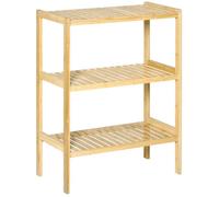 HOMCOM - Étagère de rangement - Bois de bambou - 62x33x80cm - Beige
