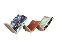 HOMCOM Etagères Murale Flottante Design Contemporain en V, Chêne Clair | Kit Fixation Inclus, Panneaux Particules