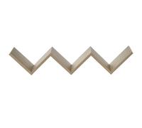 HOMCOM Etagères Murale Flottante - Design Contemporain en V - kit Fixation Inclus - Panneaux Particules chêne Clair