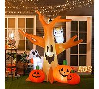 Homcom Fantôme Figurine gonflable Décoration d'Halloween 120/240 cm L190 x W100 x H240 cm Aufblasbarer Spukbaum