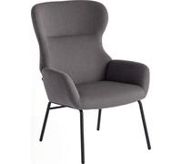 HOMCOM-Fauteuil à oreilles-Polyester-74,5L x 70B x 103,5H cm-gris foncé