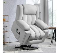 HOMCOM Fauteuil de levage électrique, Tissu doux et velouté, Ports USB