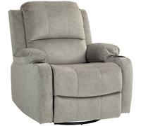 HOMCOM Fauteuil de relaxation Fauteuil TV avec fonction couchage, fonction bascule, pivotant Fauteuil TV avec ressorts ensachés, repose-pieds et porte-gobelet, marron