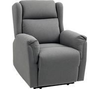 HOMCOM Fauteuil de relaxation, Fauteuil TV avec fonction de couchage, Fauteuil TV avec ressorts ensachés, rembourré Fauteuil de relaxation, peut supporter jusqu'à 150 kg pour le salon, la chambre à co