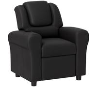 HOMCOM Fauteuil de Repos pour Enfants, Fauteuil pour Enfants en Cuir PU, pour, pour Jeunes avec Dossier réglable, Repose-Pieds, Appui-tête rembourré, Porte-gobelet,