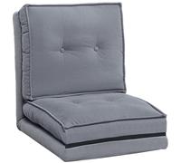 HOMCOM Fauteuil de sol 59x69x68cm Gris