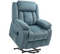 HOMCOM Fauteuil de télévision avec fonction releveur Fauteuil relax électrique avec fonction chaise longue, rembourré de télévision avec télécommande, système de suspension et poche