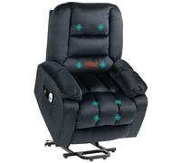HOMCOM Fauteuil électrique releveur 85x94x107cm Noir