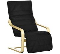 HOMCOM - Fauteuil Luxe - Bois - 94x66.5x100cm - Noir