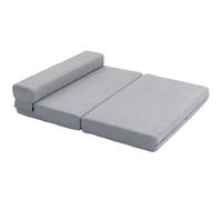 HOMCOM Fauteuil pliant avec fonction lit d'appoint, lit d'invité, pliable, jusqu'à 250 kg, 138x80x50 cm, Gris